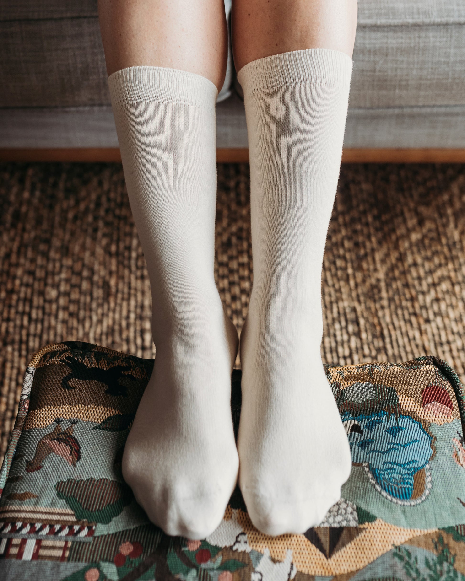 Pure (no dye) Adult Trouser Socks - 98% Organic Cotton
