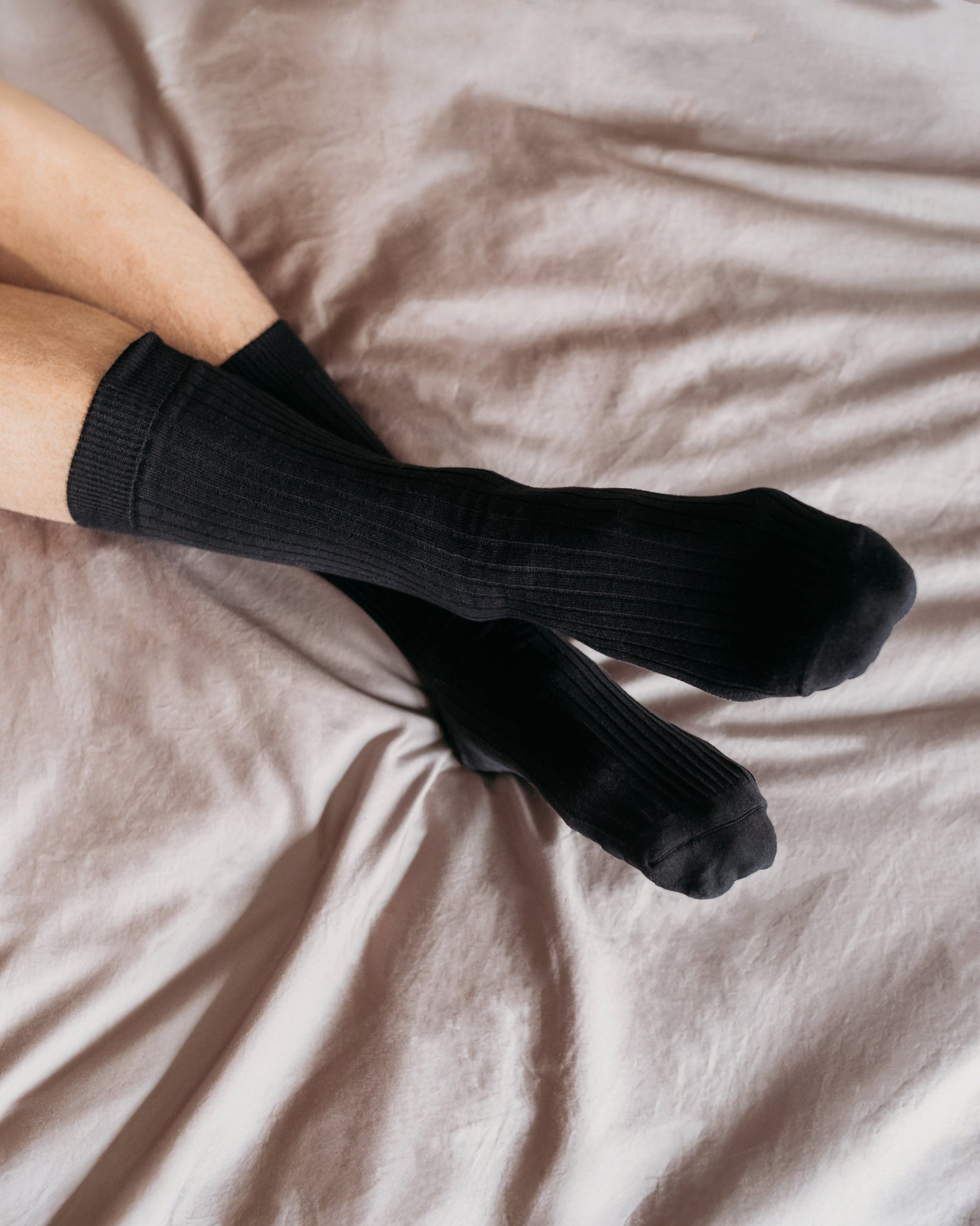 Adult Ribbed Socks - 100% Organic Cotton