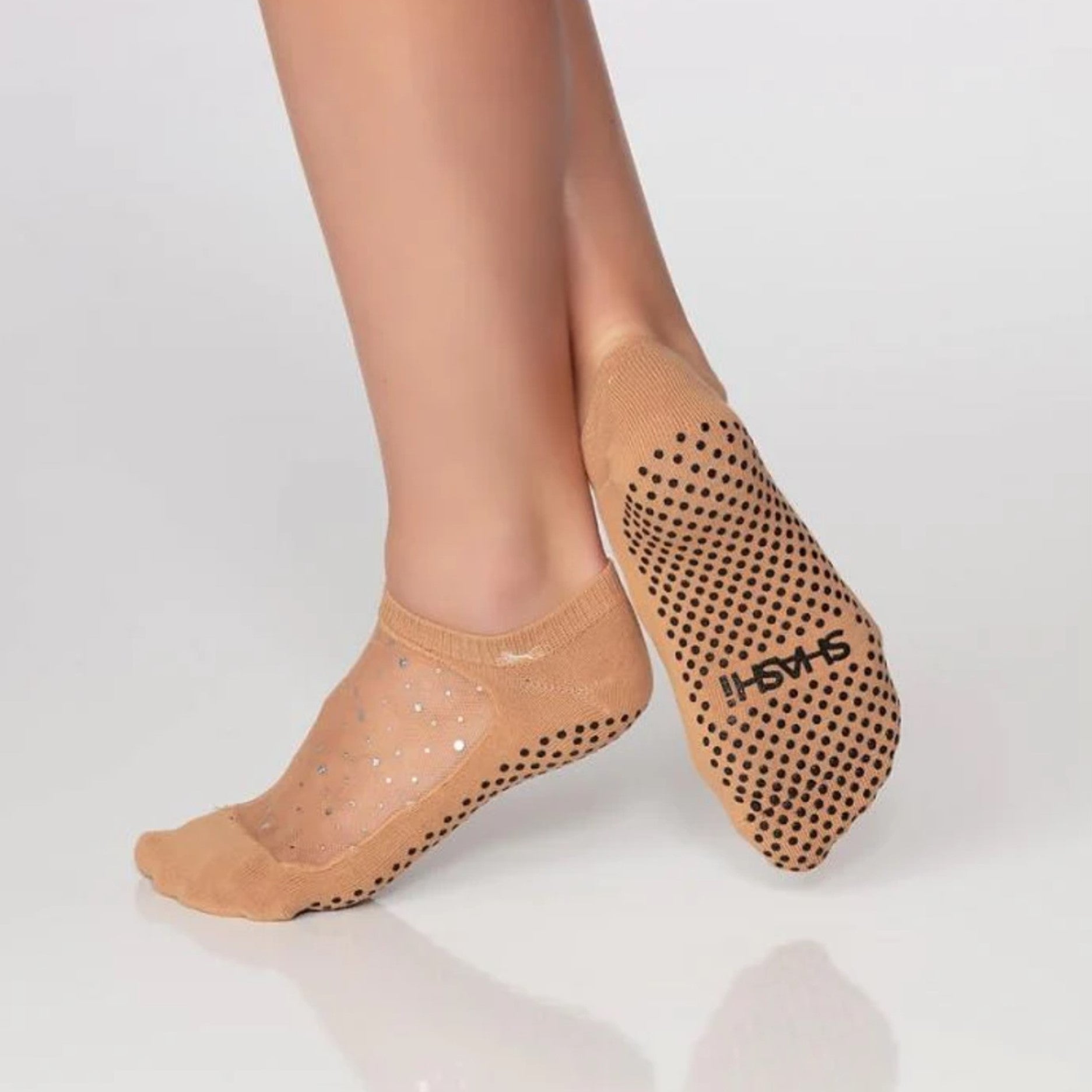 Shine Pack Grip Socks - Black and White Assorted (Barre / Pilates)