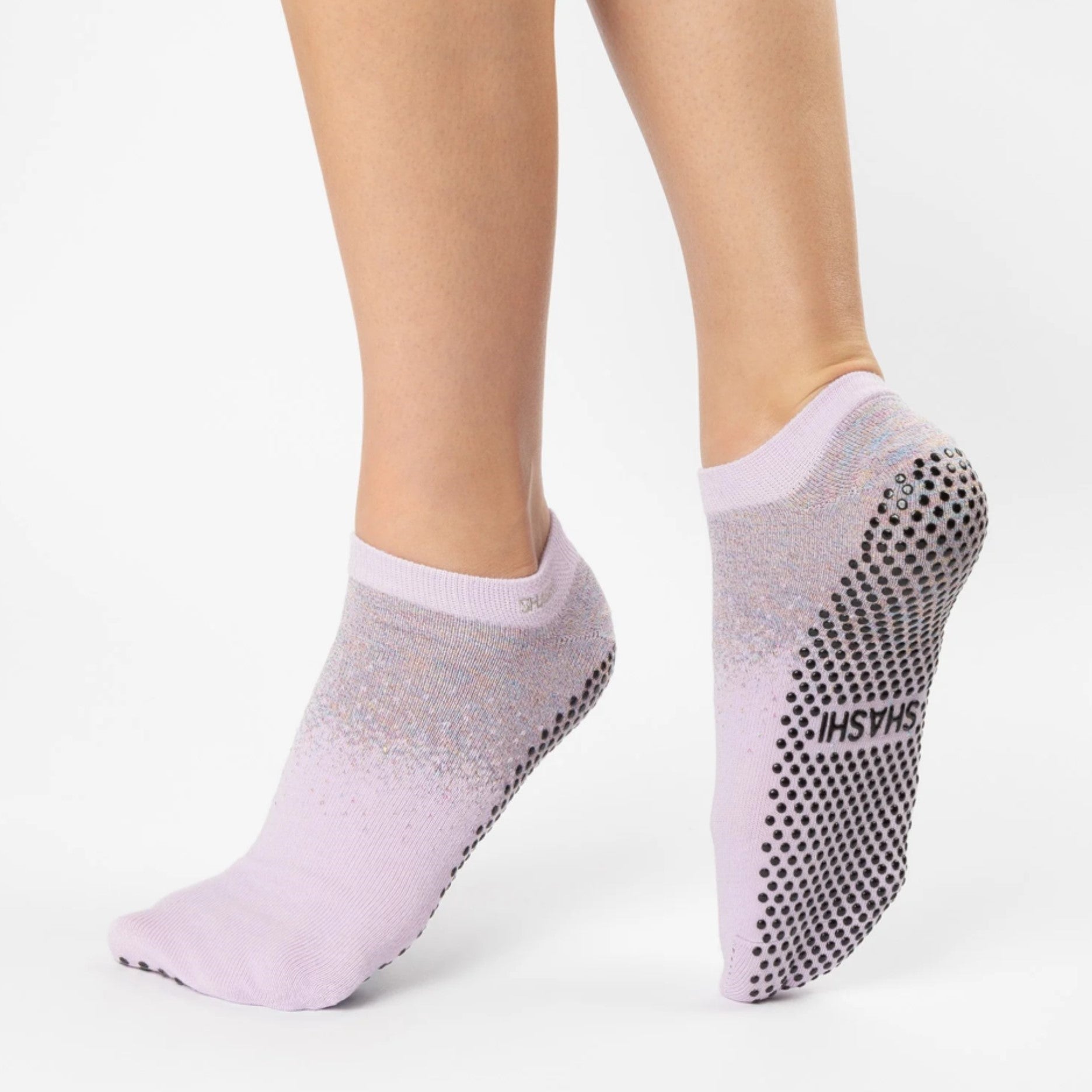 Shine Pack Grip Socks - Black and White Assorted (Barre / Pilates)
