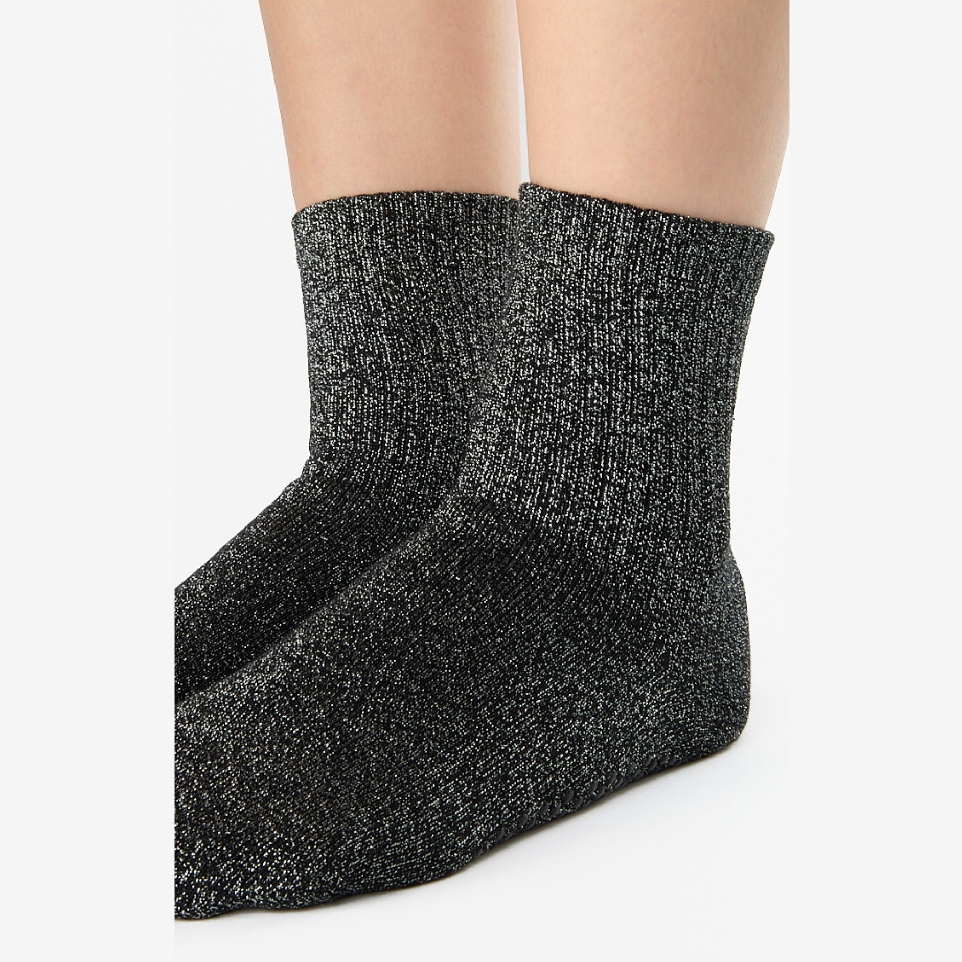 Sparkle Shimmer Ankle Crew Grip Socks (Barre / Pilates)