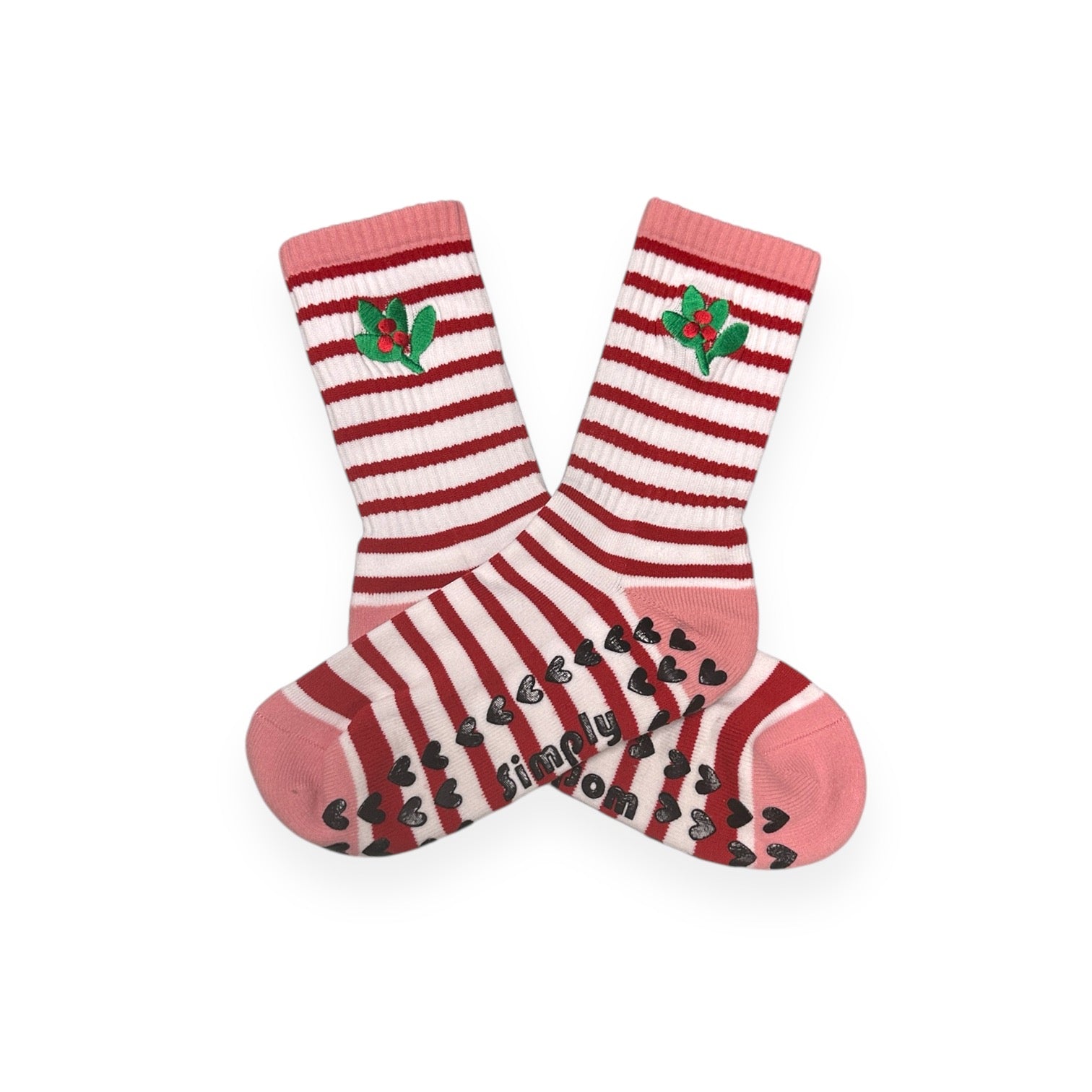 Holiday Mistletoe - Crew Grip Socks
