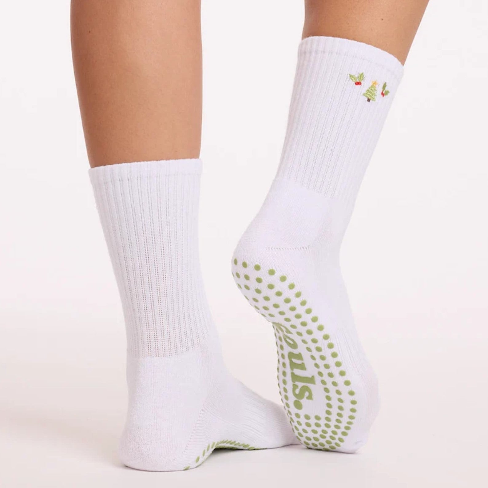 Holiday Tree - Crew Grip Sock (Barre / Pilates)