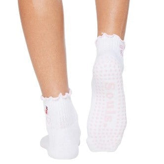 Ruffle Girly Things - Crew Grip Sock (Barre / Pilates)