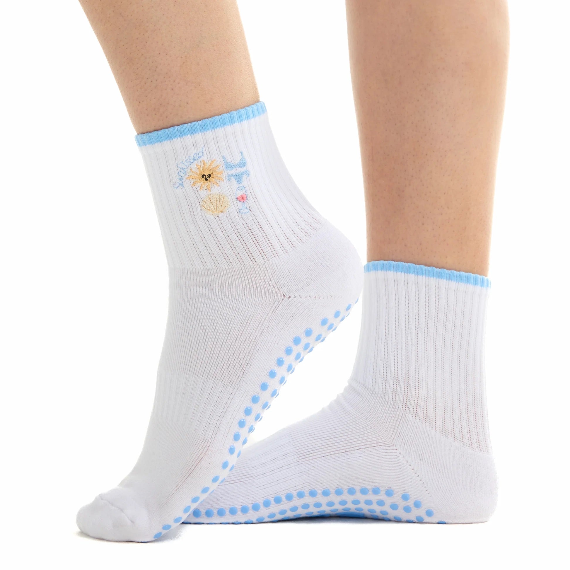 Sunkissed - Crew Grip Sock (Barre / Pilates)