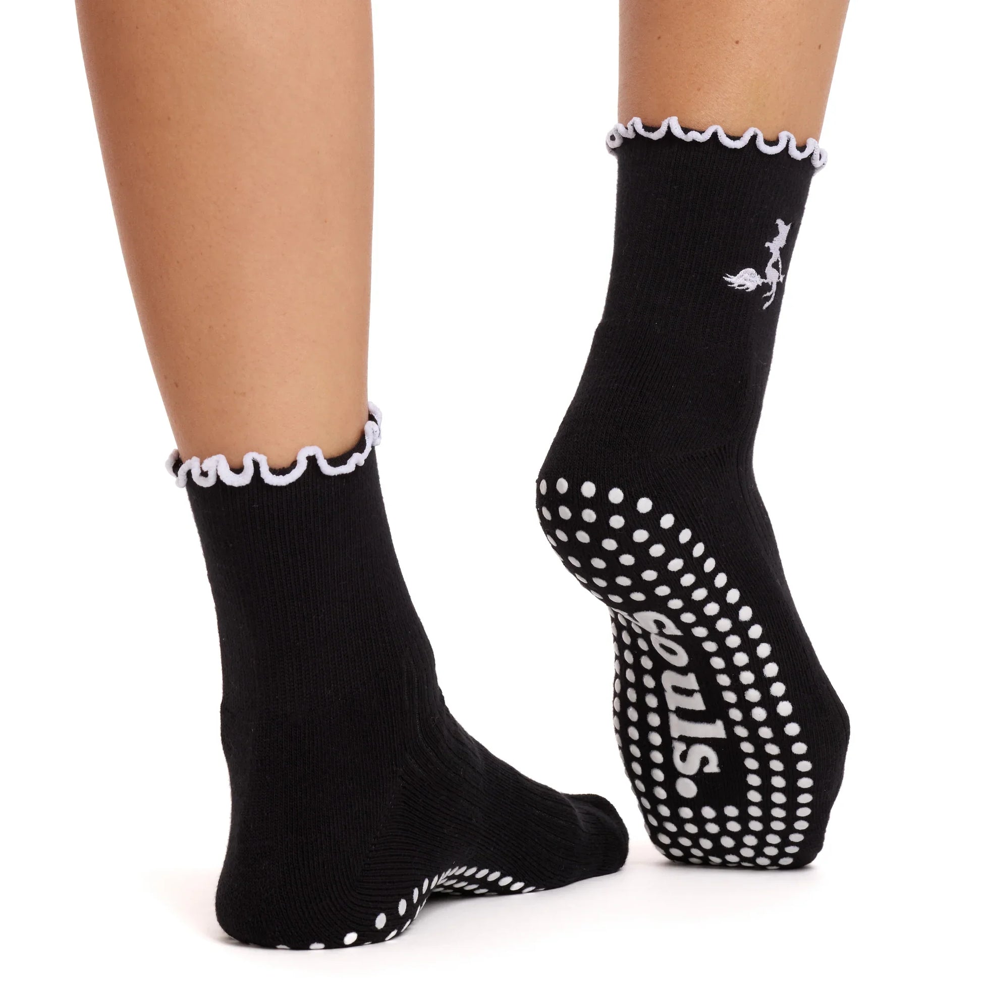 Witch, Please Ruffle - Crew Grip Sock (Barre / Pilates)