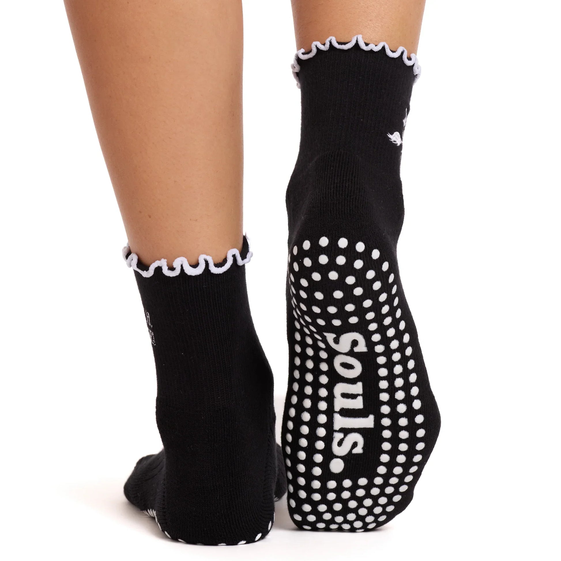 Witch, Please Ruffle - Crew Grip Sock (Barre / Pilates)