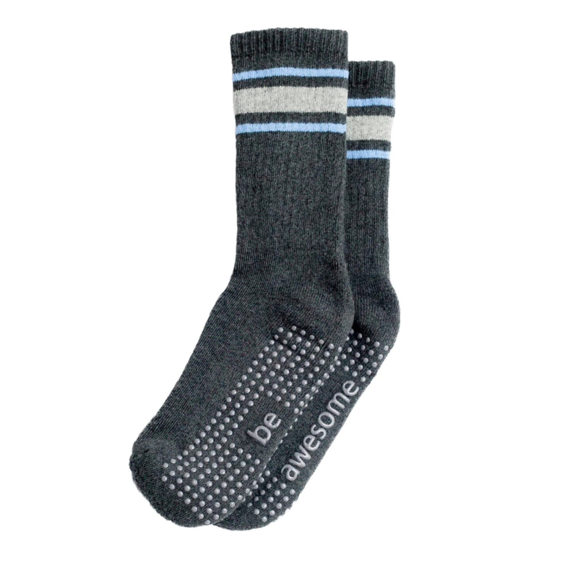 Boys 2 Pack  - Cooper Grip Crew Socks (Barre / Pilates)