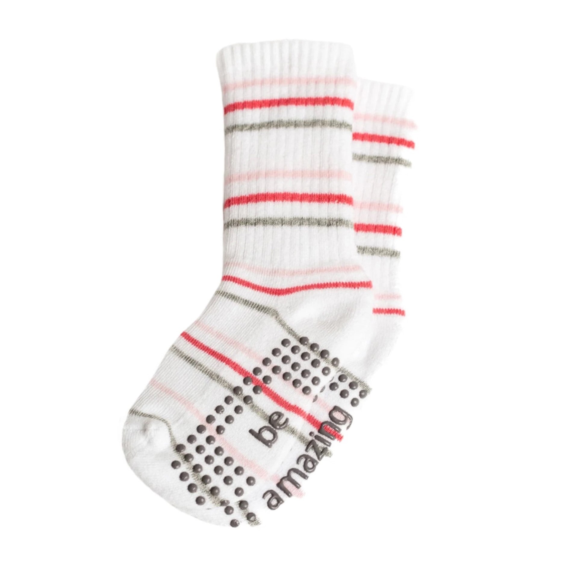 Girls 2 Pack  - Gia Grip Crew Socks (Barre / Pilates)