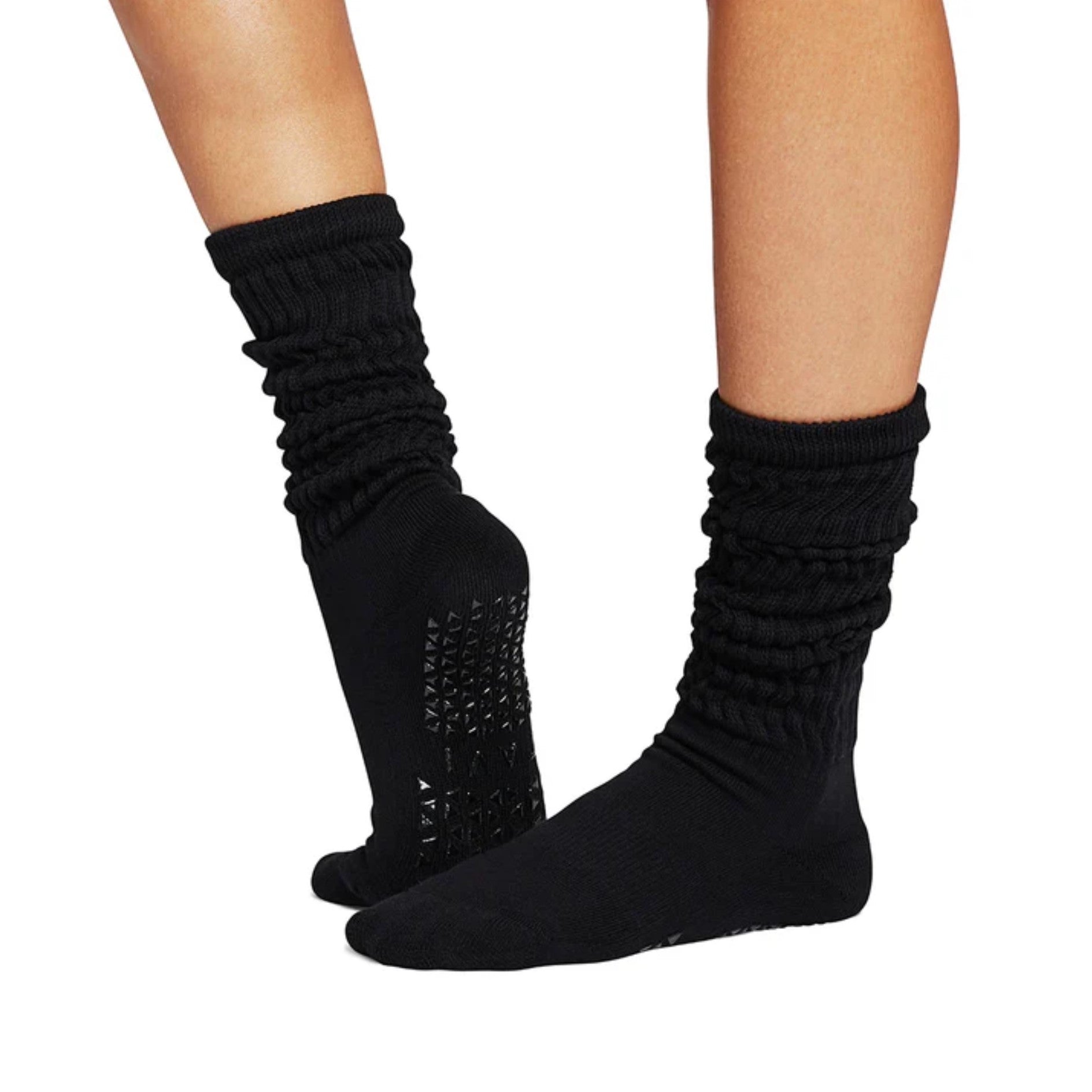 Stacy Scrunch Crew Grip Socks - (Pilates / Barre)