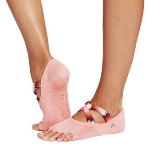 Ivy Half Toe Grip Socks - Tinder (Barre / Pilates)