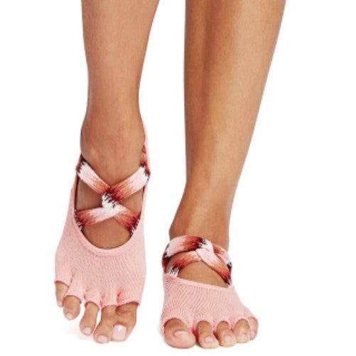 Ivy Half Toe Grip Socks - Tinder (Barre / Pilates)
