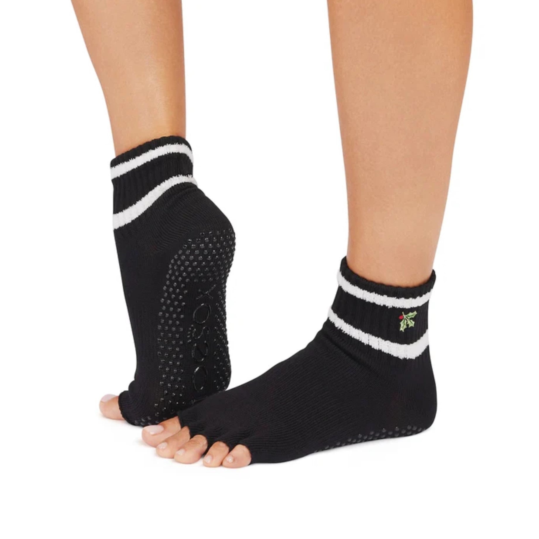 Melody Holly Ankle Half Toe Grip Socks (Barre / Pilates)