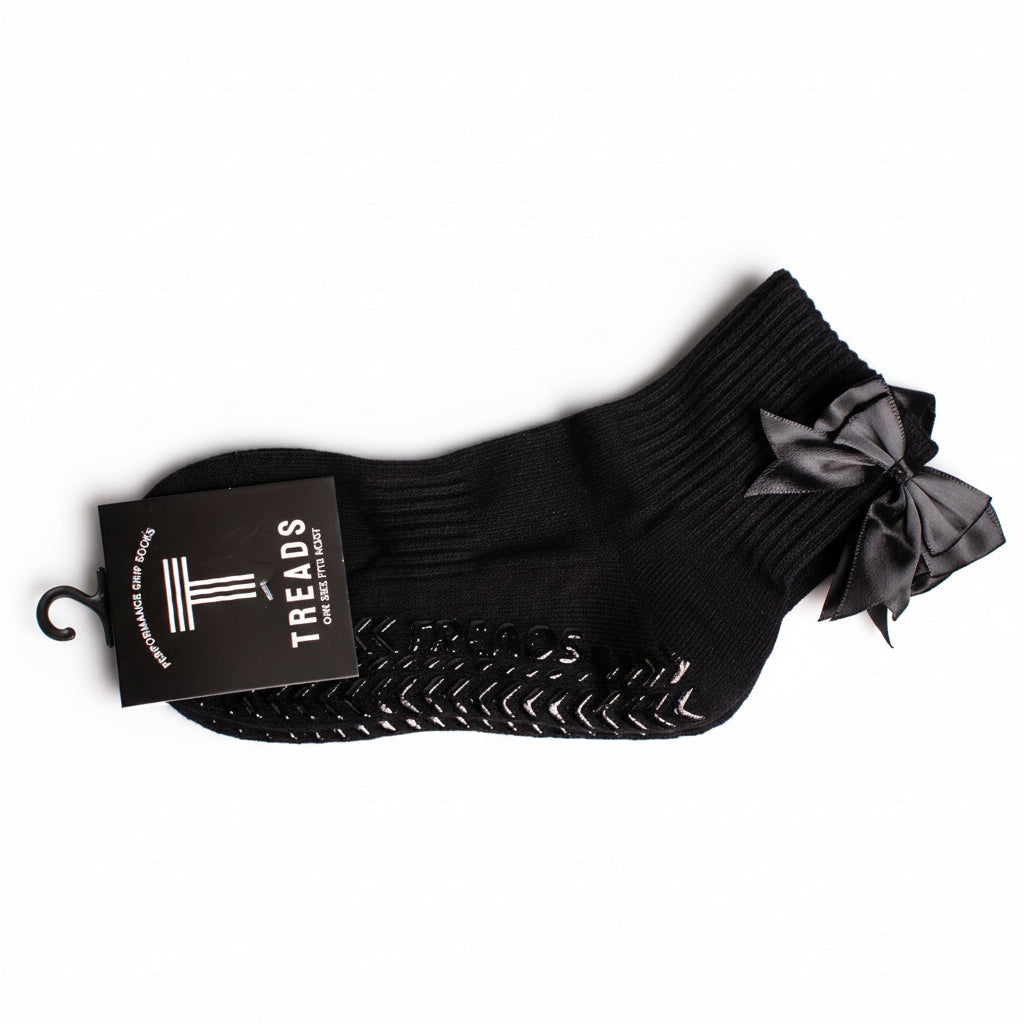 Bow - Ankle Grip Sock (Barre / Pilates)