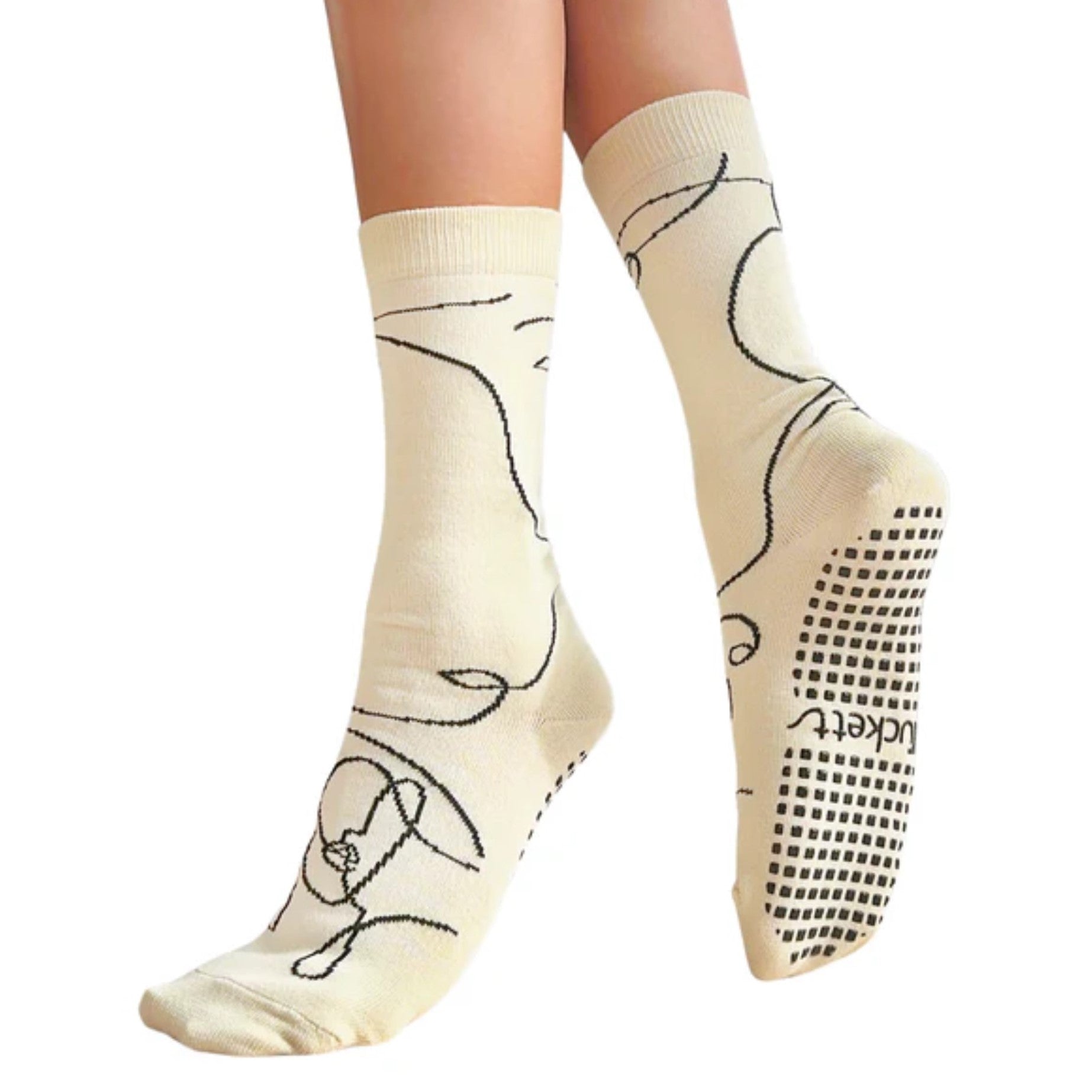 Crew Closed Toe Grip Socks (Barre / Pilates)