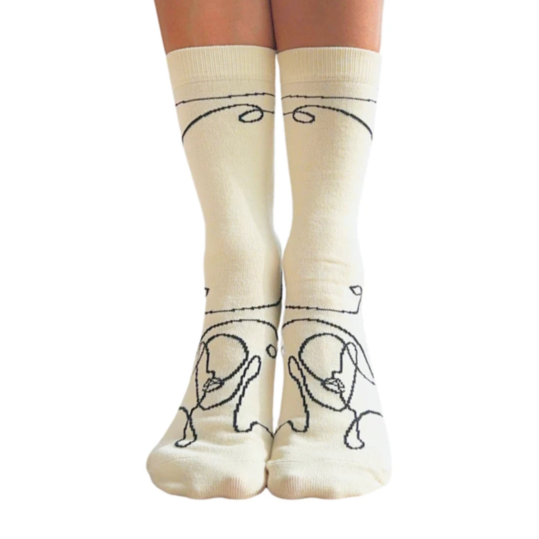 Crew Closed Toe Grip Socks (Barre / Pilates)