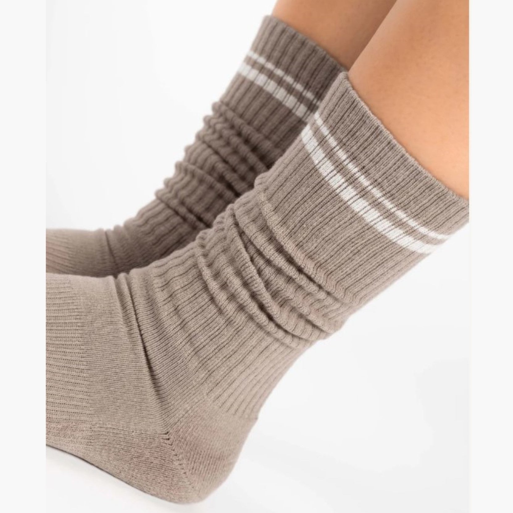 Varsity Crew Grip Socks - (Barre/Pilates)