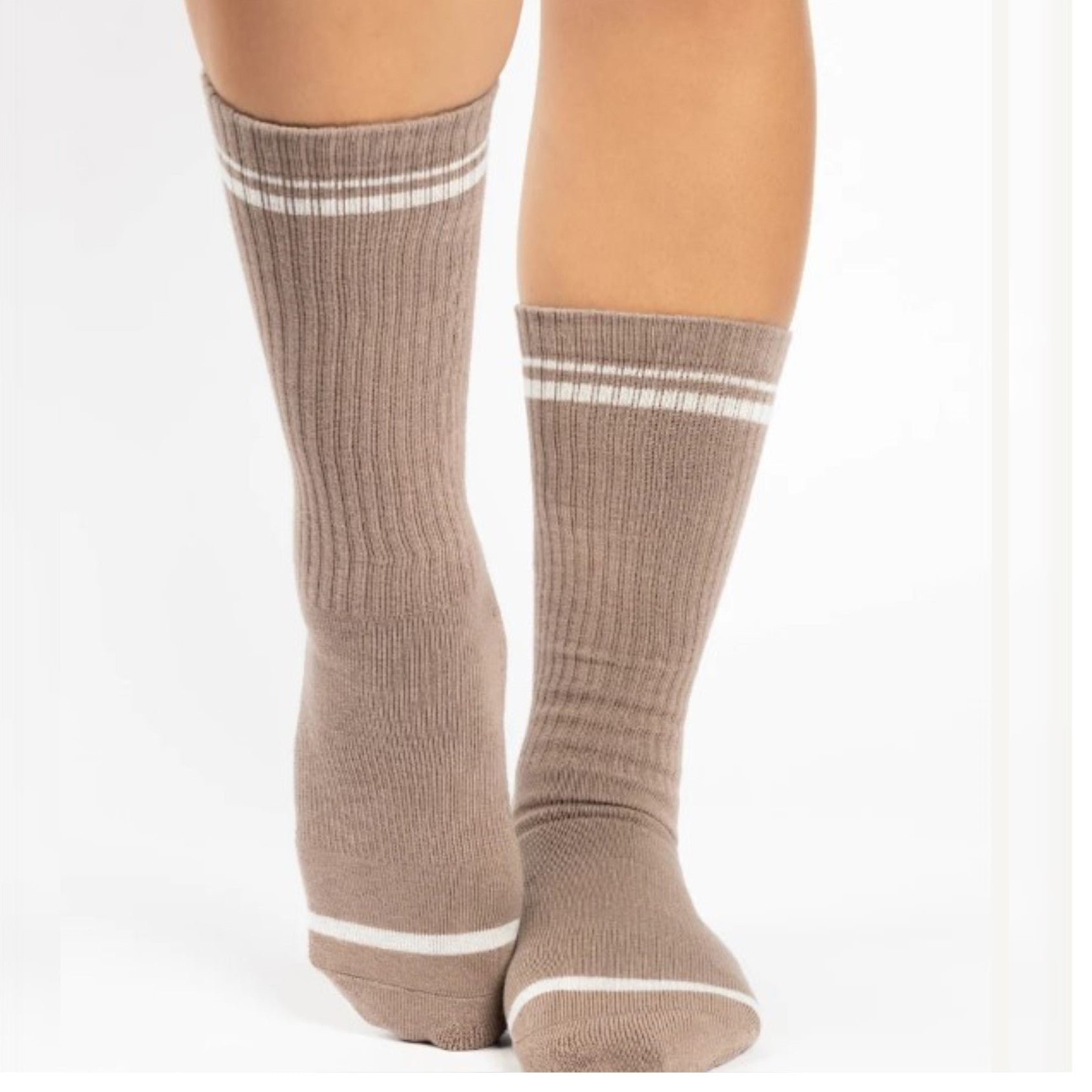 Varsity Crew Grip Socks - (Barre/Pilates)