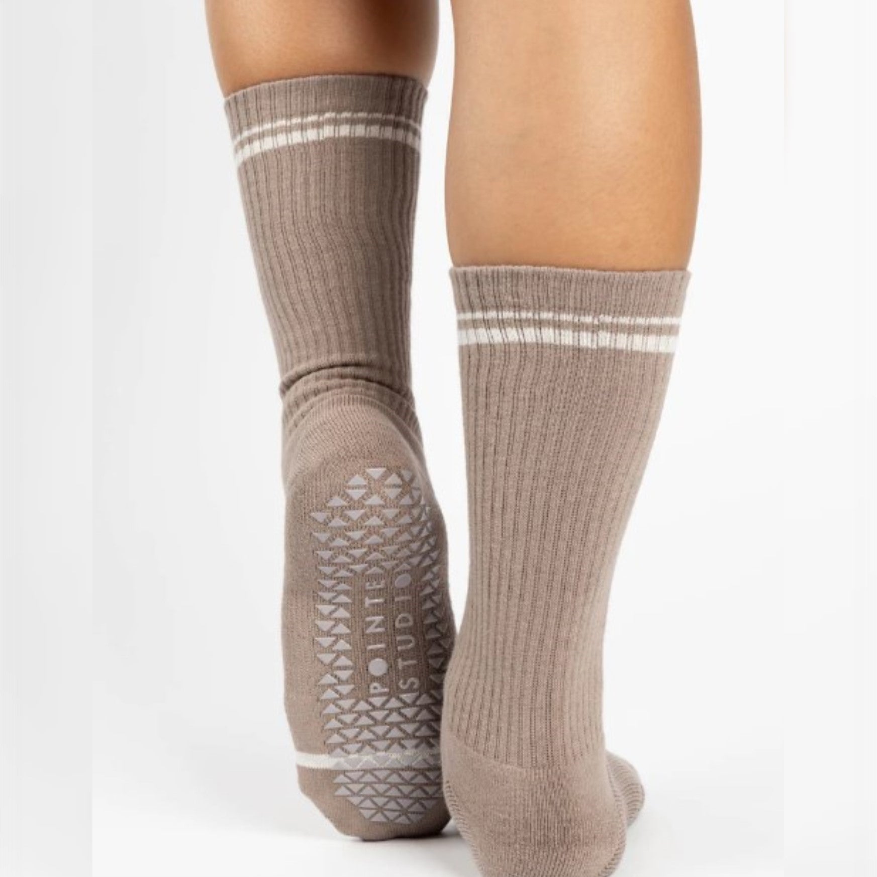 Varsity Crew Grip Socks - (Barre/Pilates)