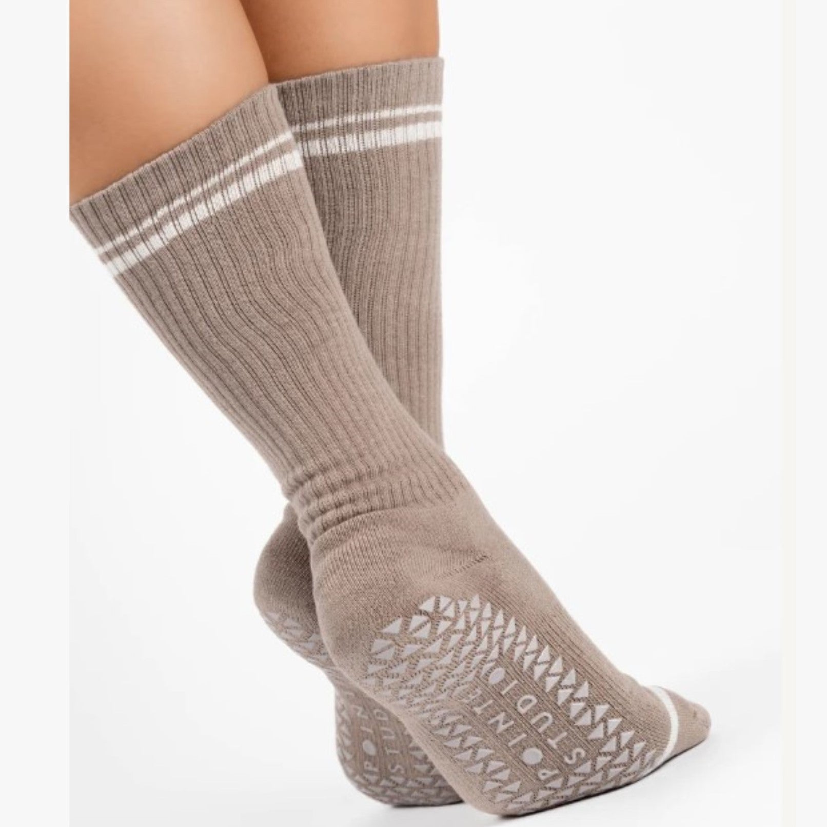 Varsity Crew Grip Socks - (Barre/Pilates)